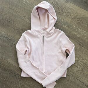 Brandy Melville Cream Ribbed Knit Top